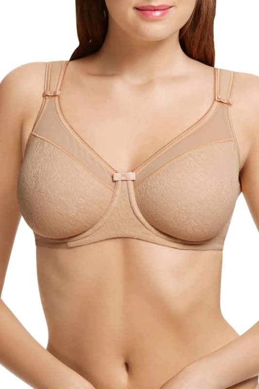 Berlei Berlei Beauty Lace Minimiser Bra Nude Female 44FF BB15223
