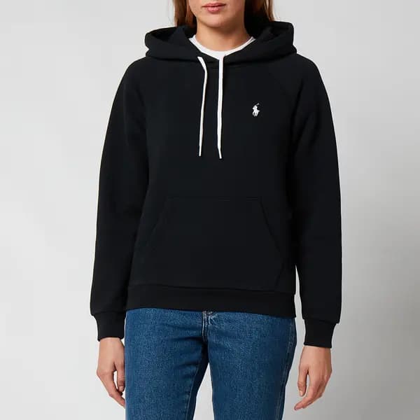 Polo Ralph Lauren Womens Hooded Long Sleeve Top - Polo Black - XL