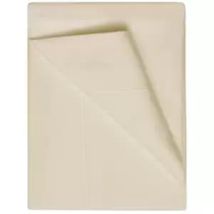Belledorm 400 Thread Count Egyptian Cotton Flat Sheet (Double) (Cream) - Cream
