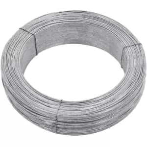 Fence Binding Wire 250 m 2mm Steel Vidaxl Silver