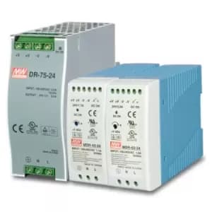 PWR-75-24 - 75 W - 100 - 240 V - 50 - 60 Hz - 1.45 A - UL508 - TUV EN60950-1 - Blue - Grey