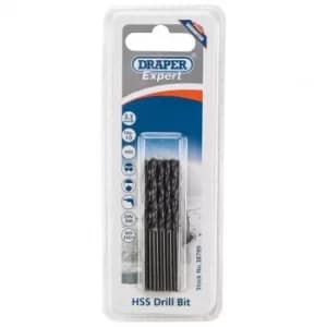 Draper HSS Drill Bit, 3.3mm (Pack of 10)