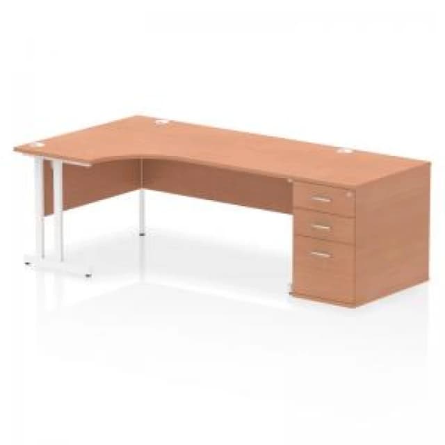 Dynamic Office Solutions Impulse 1800mm Cantilever Left Crescent Desk Workstation I004115