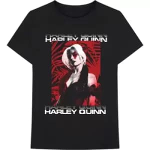 The Suicide Squad - Harley Leaves Unisex XX-Large T-Shirt - Black