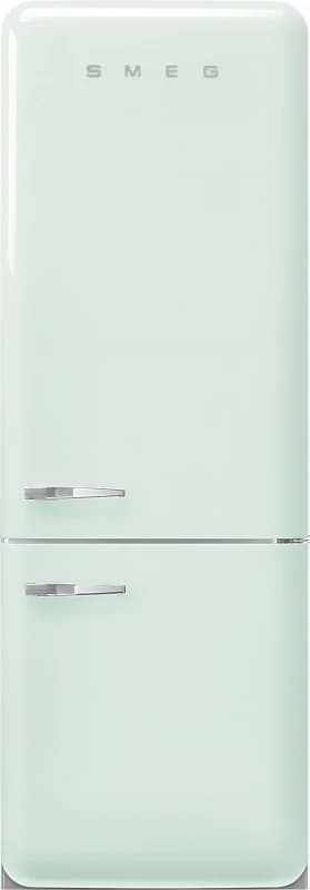 Smeg 50s Style Retro Right Hand Hinge FAB38RPG6 205cm Frost Free Fridge Freezer - Pastel Green - D Rated