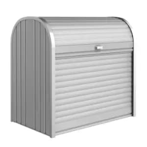 Biohort StoreMax 4' x 2' Roller Shutter Storage Box 120 - Metallic Silver
