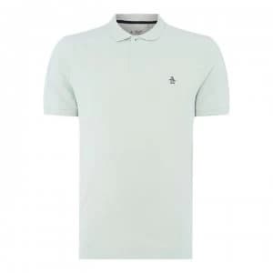 Original Penguin Penguin Short Sleeve Raised Rib Polo Mens - Pastel Blue