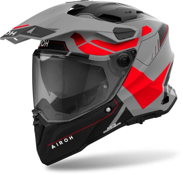 Airoh Commander 2 Reveal Red Fluo Matt Adventure Helmet Size XL