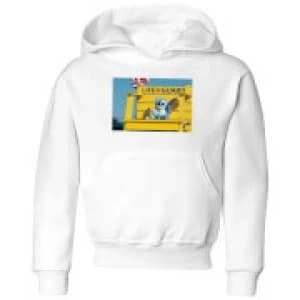 Disney Lilo And Stitch Life Guard Kids Hoodie - White - 11-12 Years