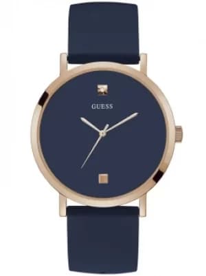 Guess Supernova Rose-Gold and Blue Watch W1264G3