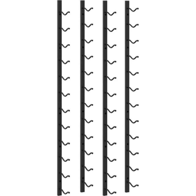 VIDAXL Vidaxl - Wall Mounted Wine Racks for 12 Bottles 2 pcs Black Iron 8719883589251