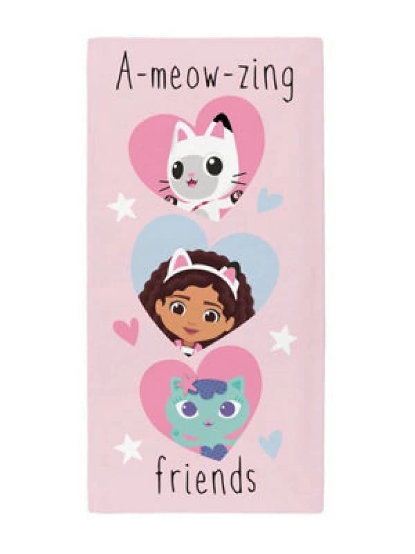 Gabby'S Dollhouse A-Meow-Zing Friends Towel Print VJED7 Unisex