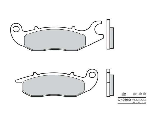 Brembo S.p.A. Street Carbon Ceramic Brake pads - 07HO5606