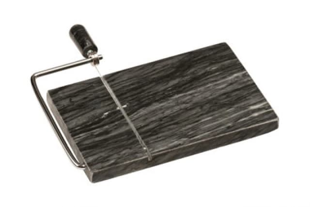 Premier Housewares Kitchen Marble Black Marble Cheese Slicer Black