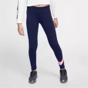 Nike Swoosh Tights Junior Girls - Blue