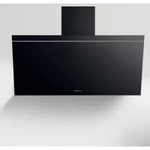 Hotpoint 80cm Angled Chimney Cooker Hood - Black