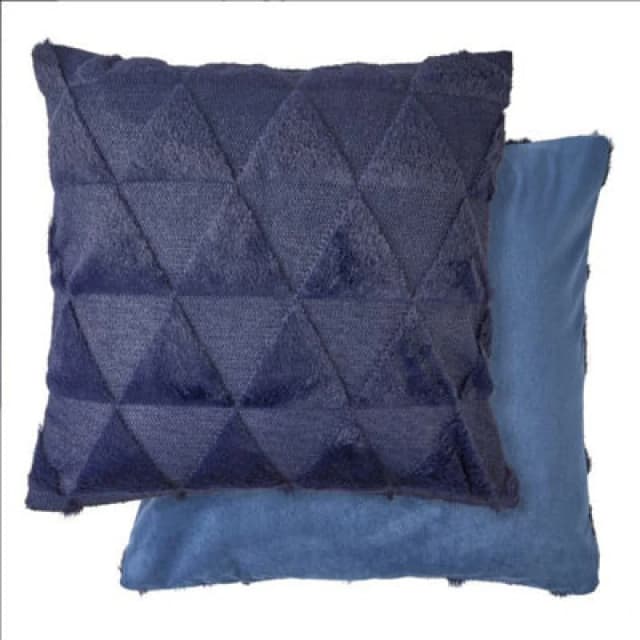 New Edge Blinds Newton Triangle Collection Soft Touch Cushion Cover in Blue Size: 43cm x 43cm Blue Unisex 43cm x 43 cm