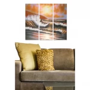 MDFDSCF7602 Multicolor Decorative MDF Painting (3 Pieces)