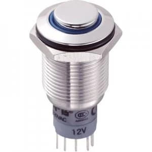 TRU COMPONENTS LAS2GQH 11EB12VSP Tamper proof pushbutton 250 V AC 3 A 1 x OnOn momentary