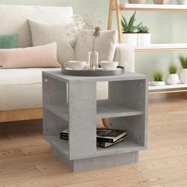 VIDAXL Coffee Table Concrete Grey 40x40x43cm Engineered Wood Vidaxl 8720286836323