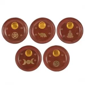 Round Wooden Incense Ash Catcher