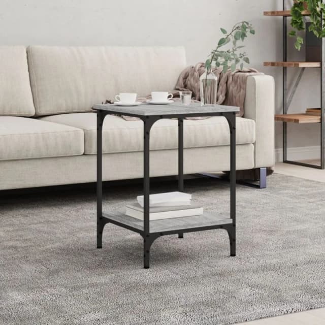 Vidaxl Coffee Table Grey Sonoma 40X40X55cm Engineered Wood, Grey 832826