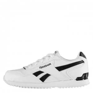 Reebok Royal Glide Ripple Clip Boys Shoes - White/Black