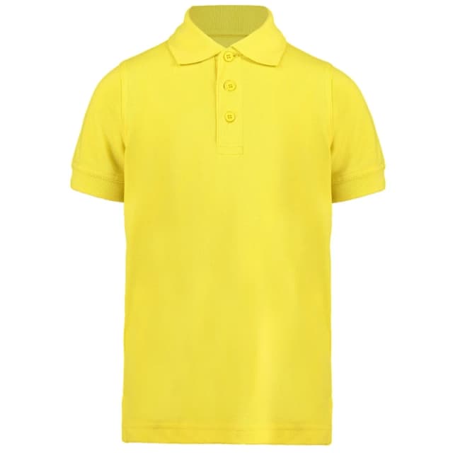 Kustom Kit Klassic Polycotton Pique Polo Shirt in Yellow Size: 3-4 Years Yellow Unisex 3-4 Years