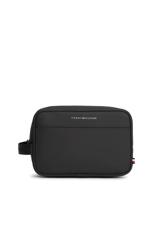 Tommy Hilfiger Mens TH Repreve Washbag Black Male One Size