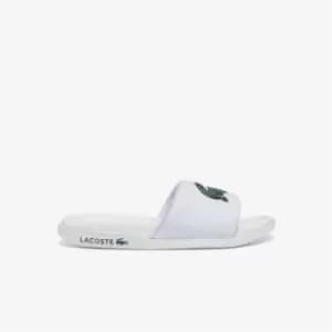 Lacoste Croco Dualiste, Wht/Dk Grn, size: 8, Male, Slides & Sandals, 43CMA0020