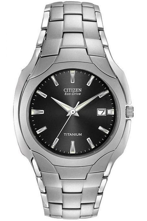 Citizen 'Eco-Drive Titanium' Titanium Eco-Drive Dress Watch - Bm7440-51E - black