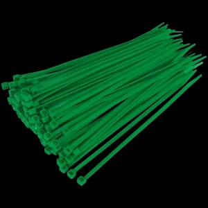 Genuine SEALEY CT20048P100G Cable Tie 200 x 4.8mm Green Pack of 100