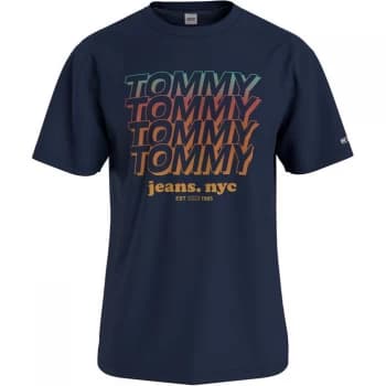 Tommy Jeans Repeat Logo T Shirt - Twilight Navy