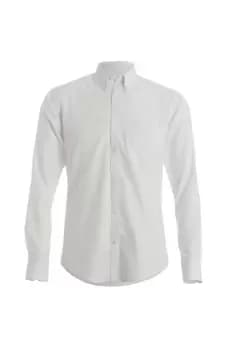 Slim Fit Long Sleeved Oxford Work Shirt