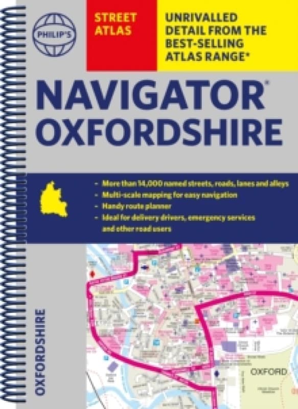 Philip's Navigator Street Atlas Oxfordshire : Spiral edition Spiral bound