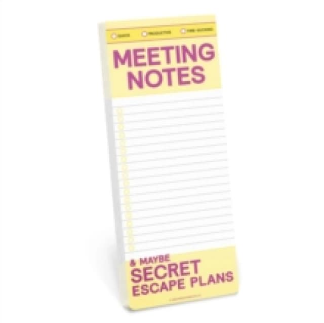 Knock Knock Meeting Notes Make-a-List Pads Other printed item
