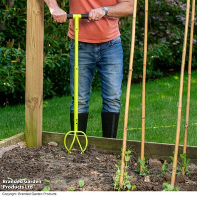 Garden Gear Manual Twist Cultivator And Tiller, Steel Tool With Curved Tines For Loosening Soil, Weeding, Aerating, Compost Mixing