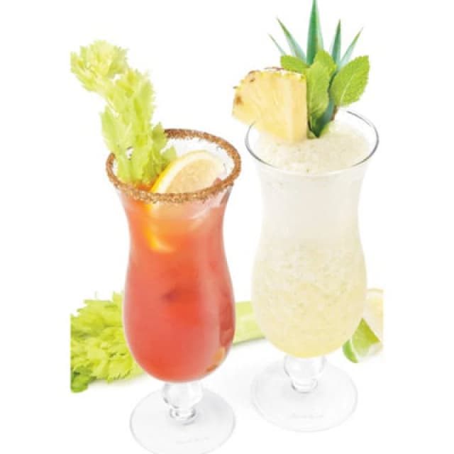 Final Touch Hurricane Cocktail Glasses Set of 2 Clear Clear unisex