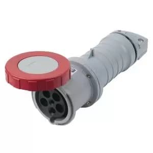 Abb 463C6W Conn, Mains Socket, 63A, 415V, Red