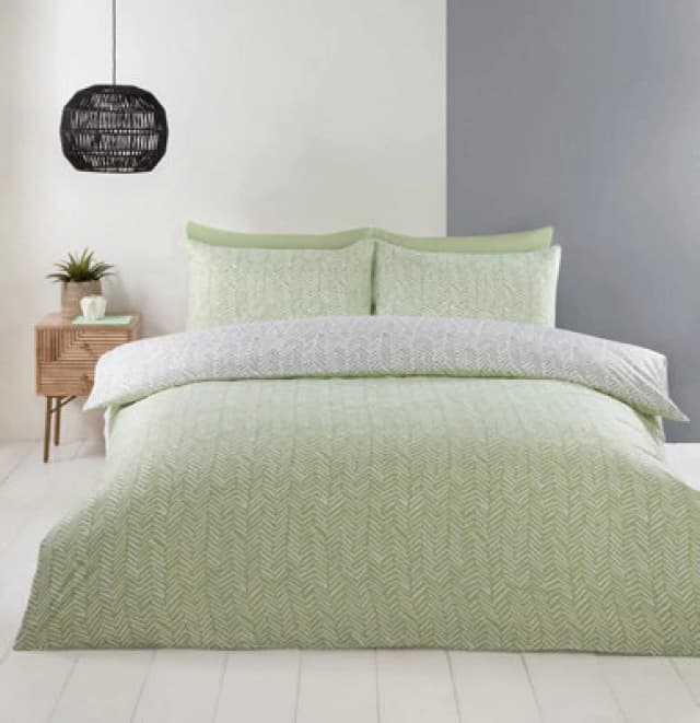 Rapport Helston Green Double Duvet Cover Set