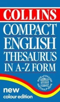 Collins Compact English Thesaurus in A-Z Form Hardback