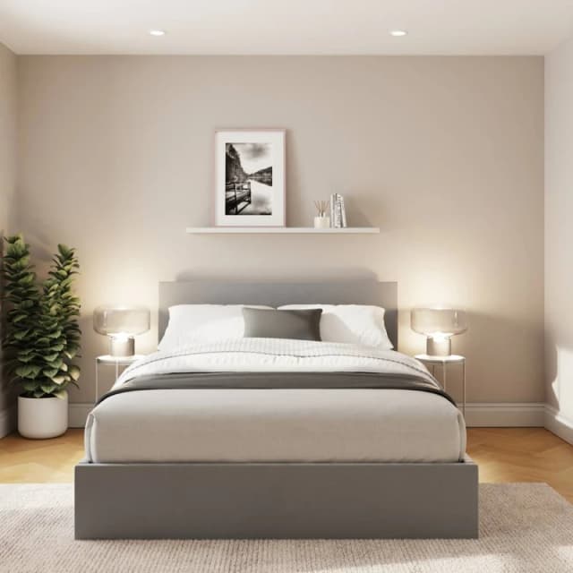 GFW End Lift Ottoman Storage Bed Velvet in Charcoal Size: King Charcoal Unisex King