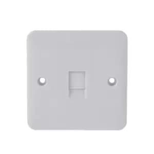 Schneider Electric Lisse White Moulded - Single Data Telephone Socket, CAT5E, RJ45, GGBL7071C5, White, Pack of 10
