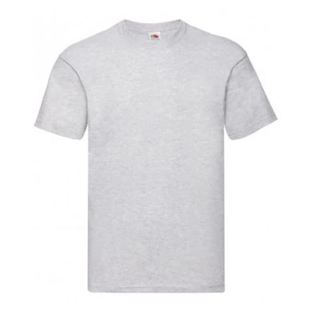 Fruit Of The Loom Fruit of the Loom Men Original Short Sleeve T-Shirt in Grey Size: Small Grey S Male 5054171323401