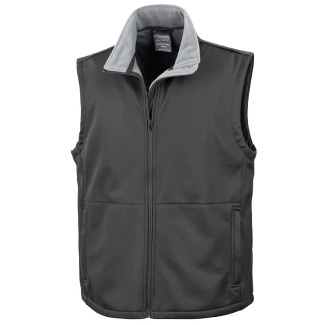 Result Core Softshell Gilet in Black Size: Medium Black Unisex M