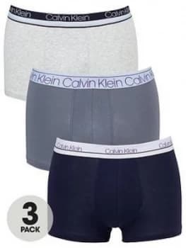 Calvin Klein 3 Pack Trunk - Grey/Blue/White