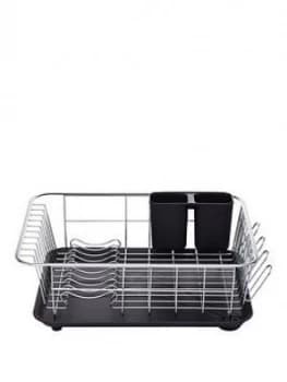 Kitchencraft Dish Drainer With Drip Tray, 42X30.5X15Cm
