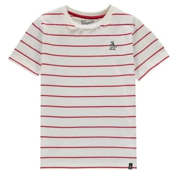 Original Penguin Breton Stripe T-Shirt - Red