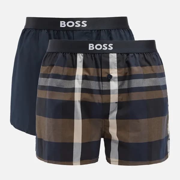 BOSS Bodywear Cotton 2-Pack Boxer Shorts - S Beige Underwear and Nightwear male 50496091-261 S