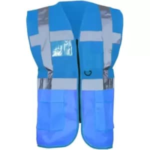 Yoko Hi-Vis Premium Executive/Manager Waistcoat / Jacket (2XL) (Royal) - Royal